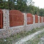 комбинированная ограда фото